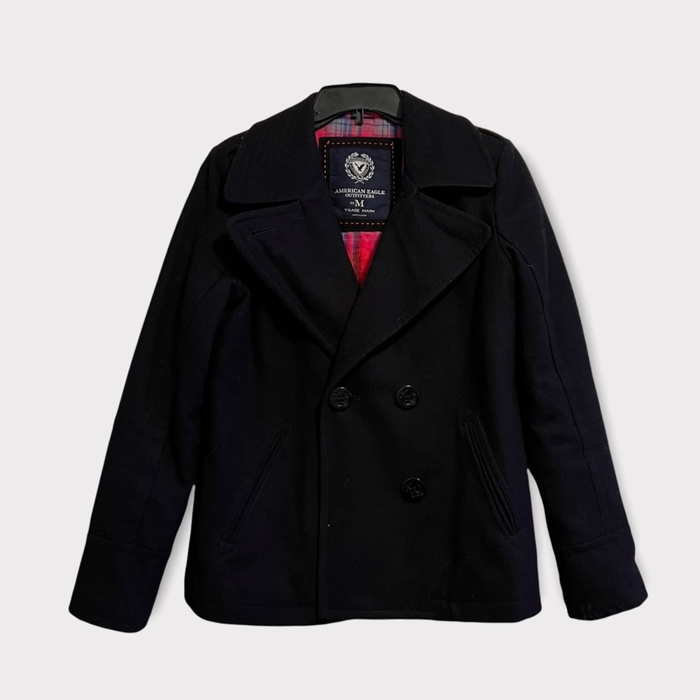 AE Winter Peacoat Black size Med